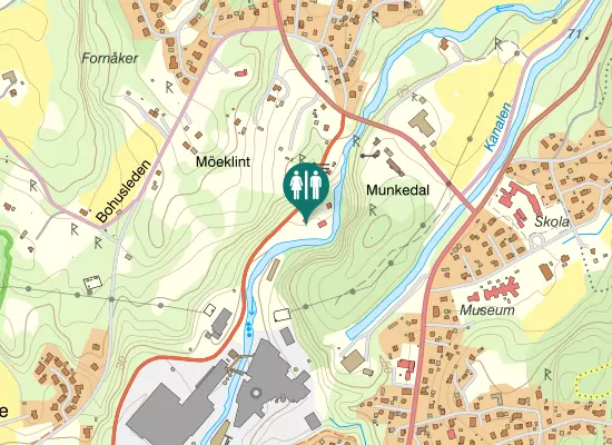 Karta over Bruksvägen
