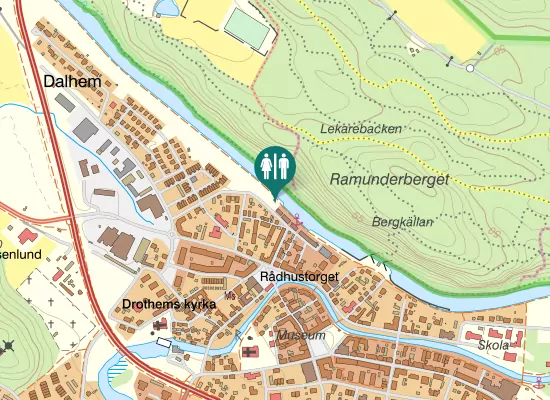 Karta over Bergsvägen