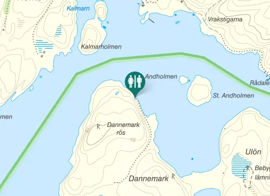 Karta över Gotte Lars väg