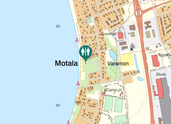 Karta över Vildmarksvägen