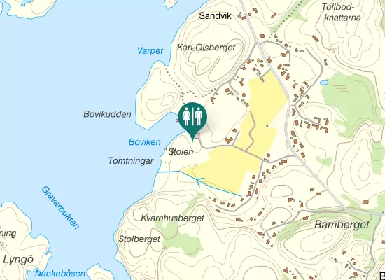 Karta over Boviksvägen