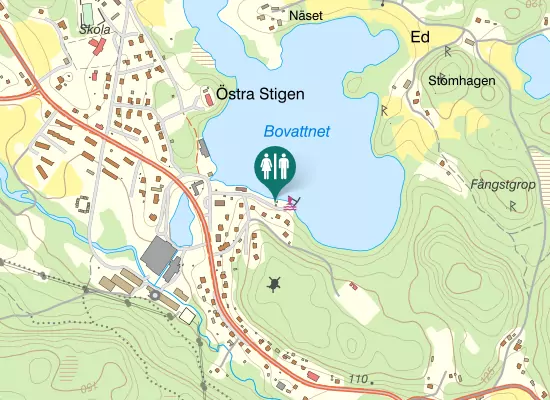 Karta över Badvägen