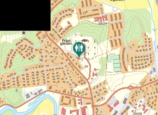Karta over Kyrkvägen