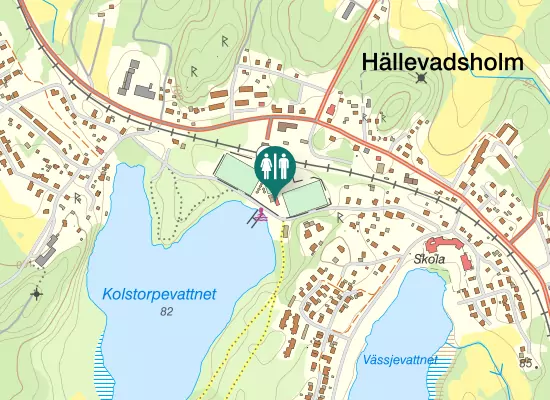 Karta over Strandvägen