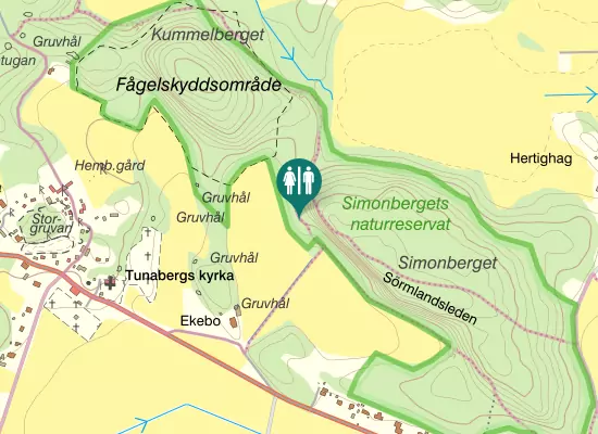 Karta over Sörmlandsleden
