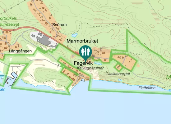 Karta over Marmorbruksvägen