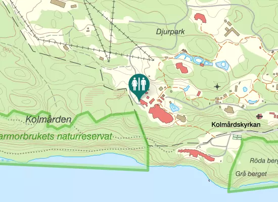Karta over Vildmarksvägen