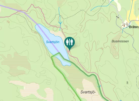 Karta over Nävsjön runt / Sörmlandsleden