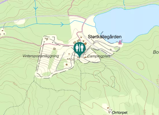 Karta over Hulubergsjövägen