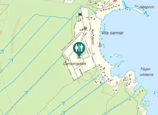 Karta over Strandvägen
