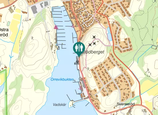 Karta over Strandvägen