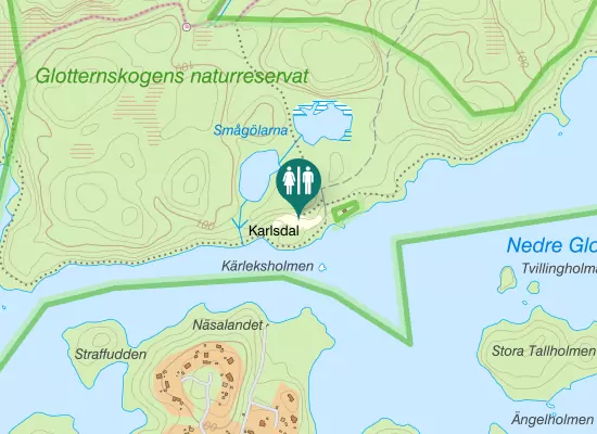 Karta over Bergakungsvägen