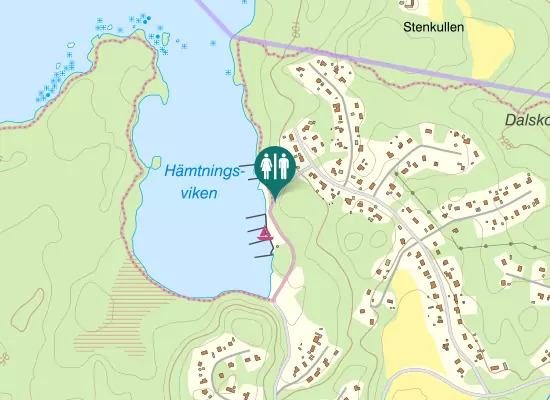 Karta över Snickarhagsvägen