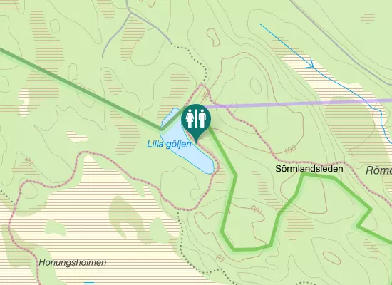 Karta over Sörmlandsleden