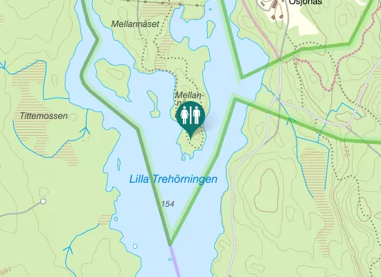Karta over Ösjönäsvägen
