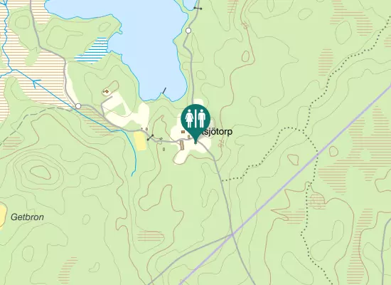 Karta over Söder Getsjötorp