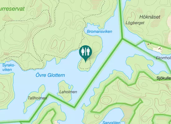 Karta over Melavägen