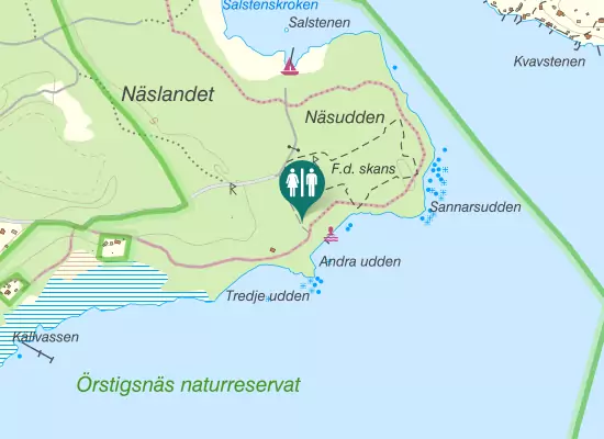 Karta over Sörmlandsleden 45:1