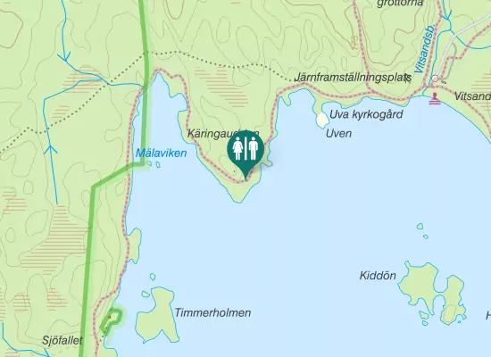 Karta over Vitsandsvägen