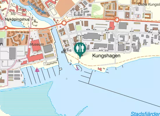 Karta over Kungshagsvägen