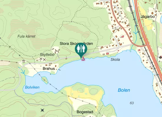 Karta over Rodgavägen