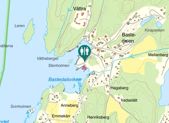 Karta over Gårdsvägen