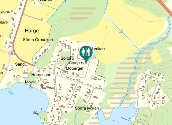 Karta over Hargebadsvägen 89
