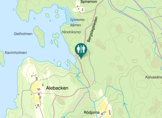 Karta över Rödjevägen