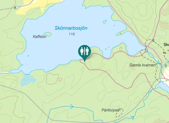 Karta over Vitgölsvägen