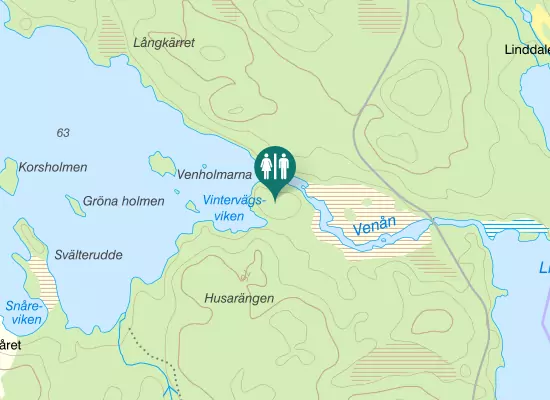 Karta över Simonstorpsvägen