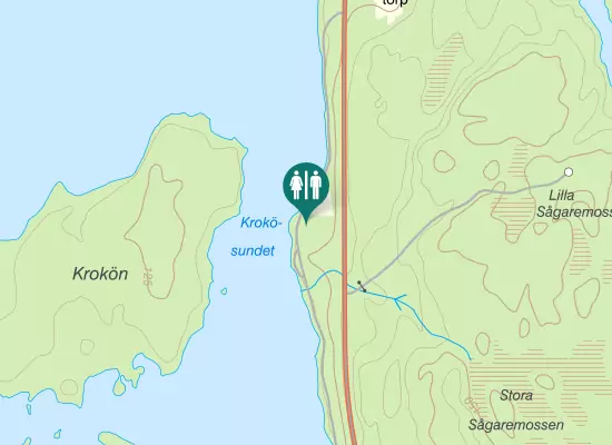 Karta over Gamla Undenvägen