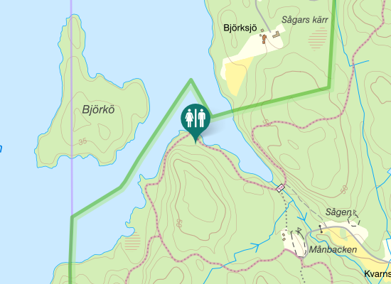 Karta över Sörmlandsleden