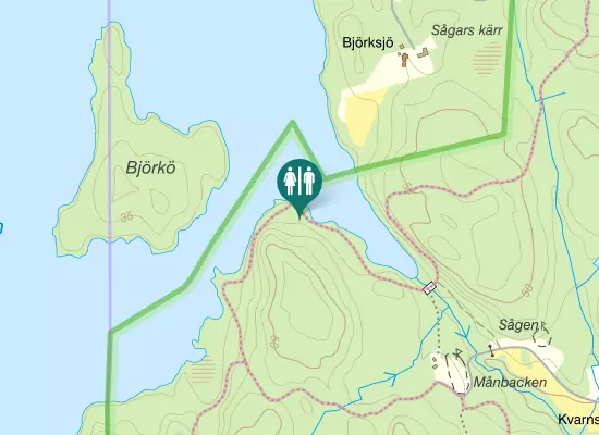 Karta over Sörmlandsleden
