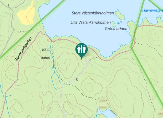 Karta over Sörmlandsleden