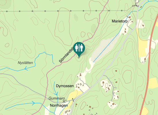 Karta över Sörmlandsleden