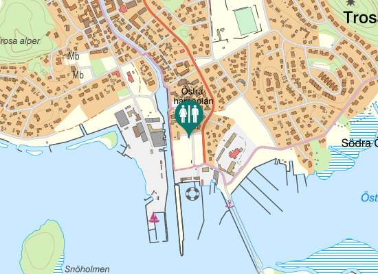 Karta över Fyrvaktaregatan