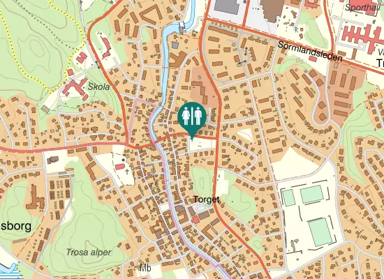 Karta over Smäckbrogatan