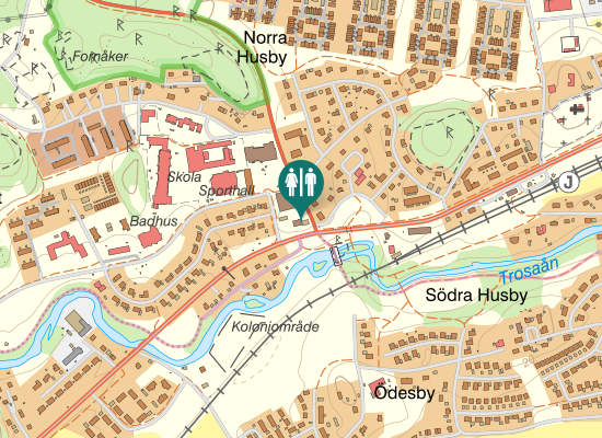 Karta över Gnestavägen