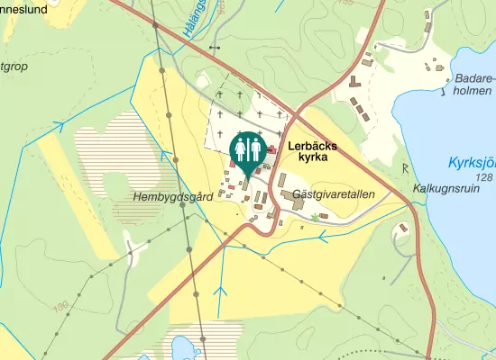 Karta over Lerbäcksvägen