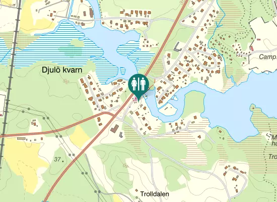 Karta over Tegelbruksvägen