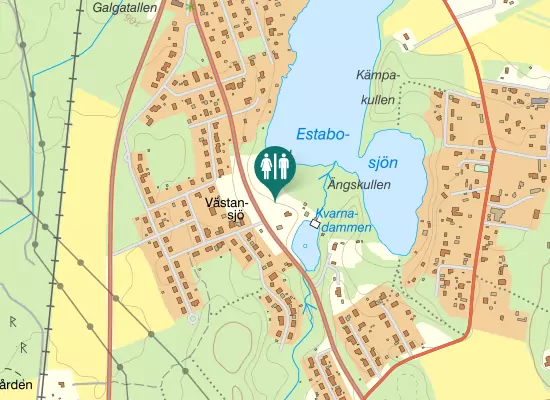 Karta over Västansjövägen