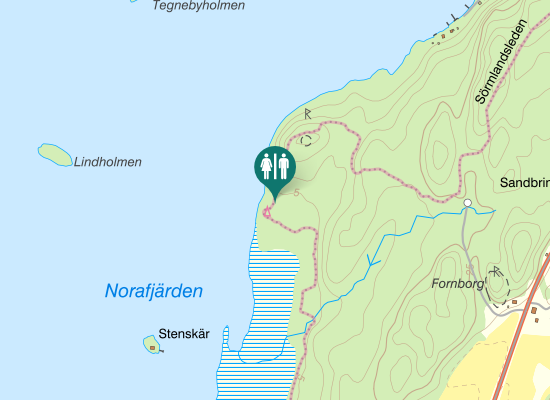 Karta över Sörmlandsleden