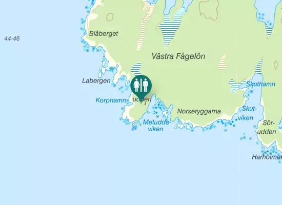 Karta over Toalett
