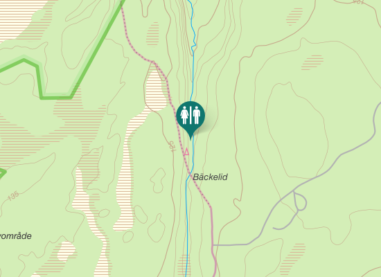 Karta över Västra Grönbäcksvägen