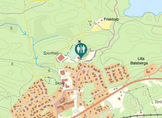 Karta över Rosendalsvägen