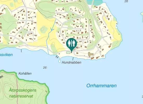 Karta över Orrhammarvägen