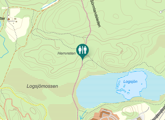 Karta över Sörmlandsleden