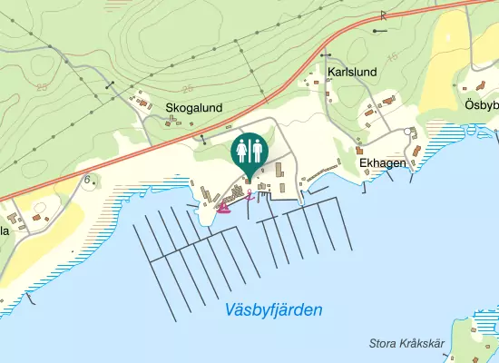 Karta over Dalarövägen