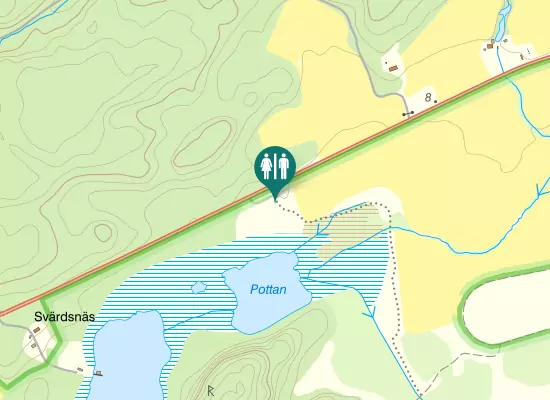 Karta over Dalarövägen