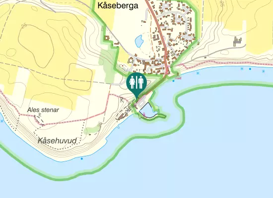 Karta over Ales väg